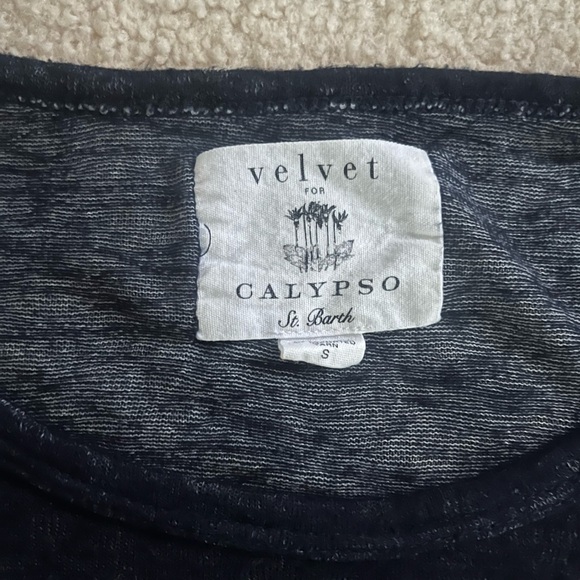 Velvet for Calypso St. Barth Navy Top - Picture 3 of 5
